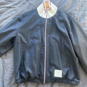 THOM BROWNE FUNNEL NECK TRACK JACKET